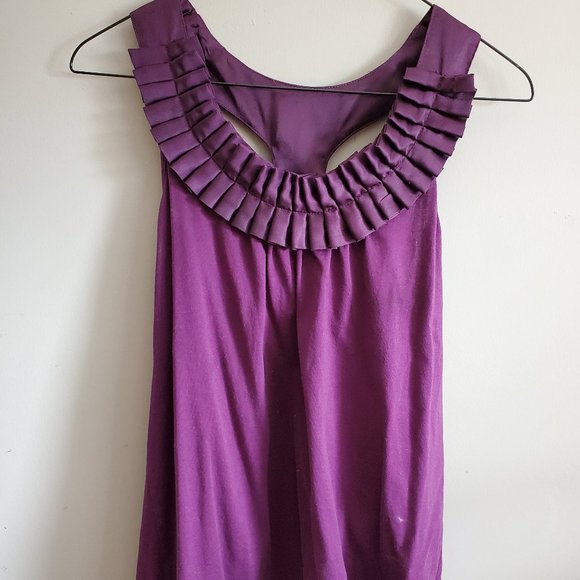 Purple sleeveless blouse - Picture 3 of 5